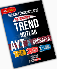 Trend Akademi YKS AYT Coğrafya Boğaziçi Üniversitesini Kazandıran Trend Notlar Trend Akademi Yayınları