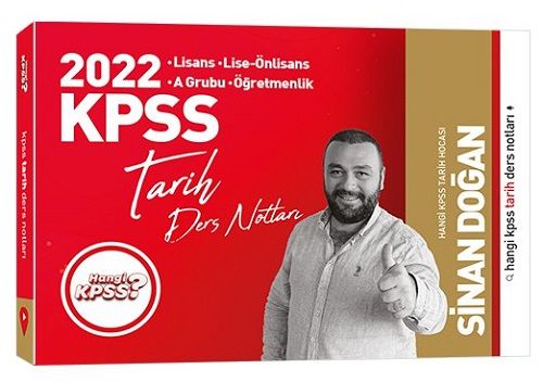 SÜPER FİYAT Hangi KPSS 2022 KPSS Tarih Ders Notları - Sinan Doğan Hangi KPSS Yayınları