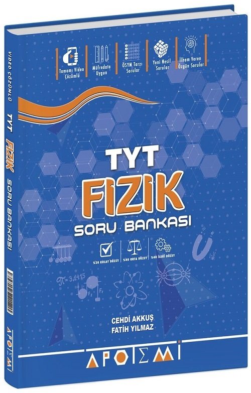 Apotemi YKS TYT Fizik Soru Bankası Apotemi Yayınları