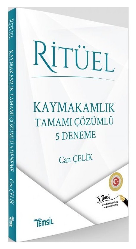 Temsil Kaymakamlık Ritüel 5 Deneme Çözümlü 3. Baskı - Can Çelik Temsil Yayınları