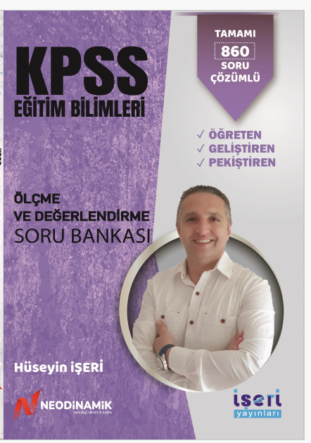 İşeri Yayınları KPSS Eğitim Bilimleri Ölçme ve Değerlendirme Soru Bankası Çözümlü - Hüseyin İşeri İşeri Yayınları