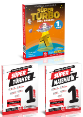 Model 1. Sınıf Süper Türkçe + Matematik + Süper Turbo Soru Bankası 3 lü Set Model Eğitim Yayınları
