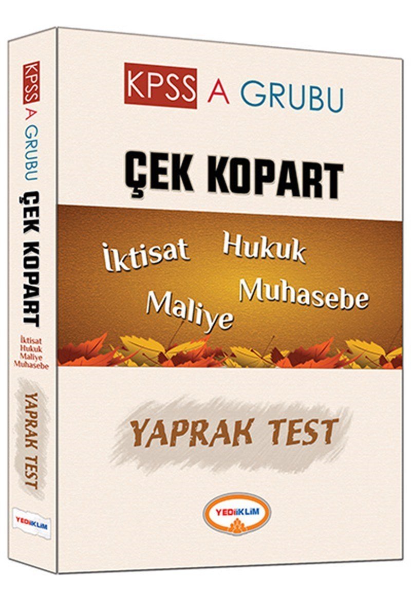 Yediiklim KPSS A Yaprak Test Çek Kopart Yediiklim Yayınları