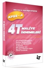 4T Yayınları KPSS A Grubu Maliye 10 Deneme Çözümlü 3. Baskı - Yüksel Bilgili Bayraktar 4T Yayınları