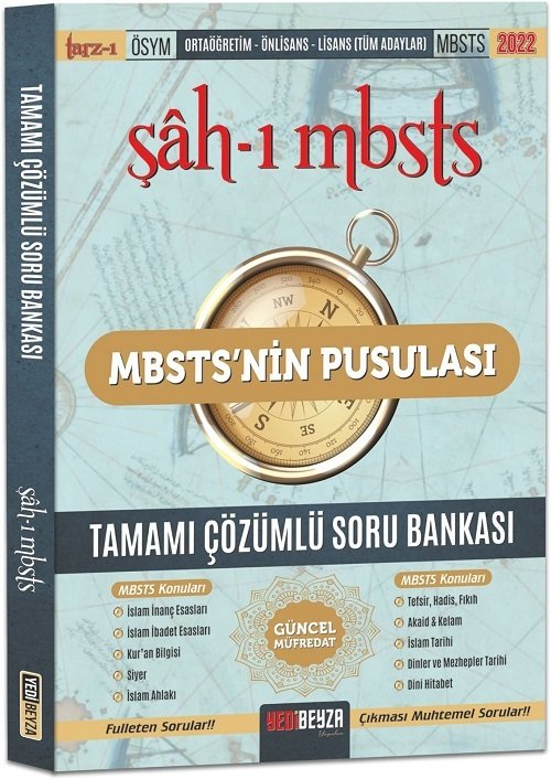 Yedibeyza 2022 MBSTS nin Pusulası Şahı MBSTS Soru Bankası Çözümlü Yedibeyza Yayınları