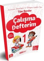 Kırmızı Beyaz 1. Sınıf Tüm Dersler Çalışma Defterim Kırmızı Beyaz Yayınları