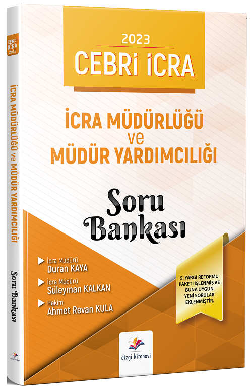 Dizgi Kitap 2023 İcra Müdürlüğü ve Müdür Yardımcılığı Cebri İcra Soru Bankası Dizgi Kitap