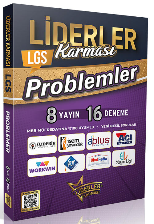 Liderler Karması 8. Sınıf LGS Problemler 8 Yayın 16 Deneme Video Çözümlü Liderler Karması