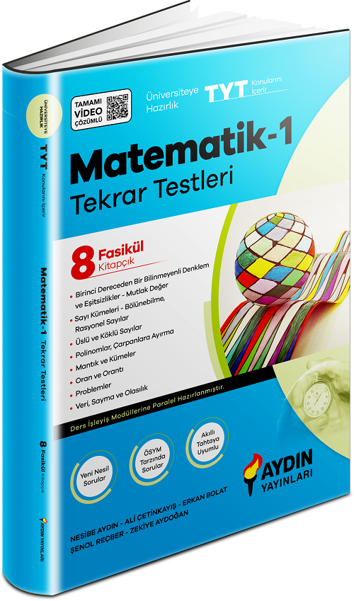 Aydın YKS TYT Matematik-1 Tekrar Testleri Aydın Yayınları