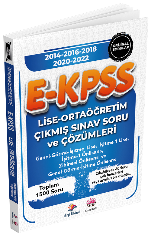 Dizgi Kitap EKPSS Lise Ortaöğretim Son 5 Sınav Çıkmış Sorular Çözümlü Dizgi Kitap Yayınları