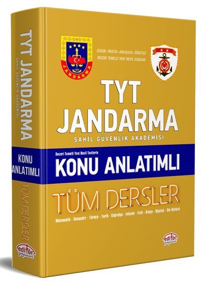 Editör YKS TYT Tüm Dersler Jandarma Sahil Güvenlik Akademisi Konu Anlatımlı Editör Yayınları