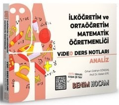 Benim Hocam 2021 ÖABT İlköğretim Lise Ortaöğretim Matematik Öğretmenliği ANALİZ Video Ders Notları - Hakan Efe Benim Hocam Yayınları