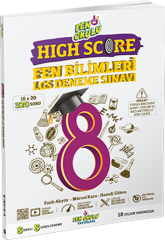 Fen Okulu 8. Sınıf LGS Fen Bilimleri High Score Deneme Fen Okulu Yayınları