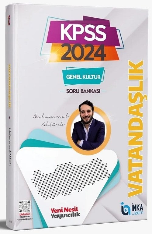 İnka Uzem 2024 KPSS Vatandaşlık Soru Bankası Çözümlü -  Muhammed Aktürk İnka Uzem