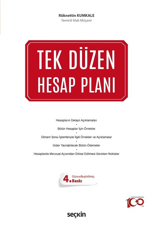 Seçkin Tek Düzen Hesap Planı 4. Baskı - Rüknettin Kumkale Seçkin Yayınları