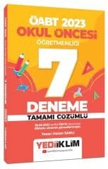 Yediiklim 2023 ÖABT Okul Öncesi Öğretmenliği 7 Deneme Çözümlü - Hasan Sanlı Yediiklim Yayınları