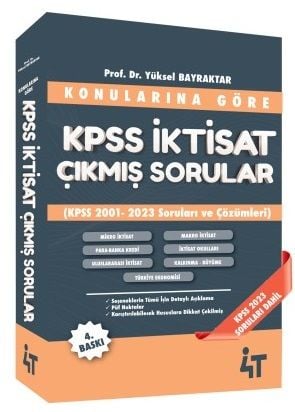 4T Yayınları KPSS A Grubu İktisat Çıkmış Sorular Konularına Göre 4. Baskı - Yüksel Bilgili 4T Yayınları