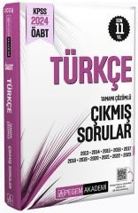 Pegem 2024 ÖABT Türkçe Çıkmış Sorular Çözümlü Pegem Akademi Yayınları