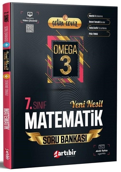 Artıbir 7. Sınıf Matematik Çetin Ceviz Omega Soru Bankası Artıbir Yayınları