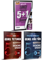 Paragon 2021 ÖABT Türkçe Öğretmenliği 5+1 + KPSS Genel Kültür 5 + Genel Yetenek 5 Deneme 3 lü Set Paragon Yayıncılık