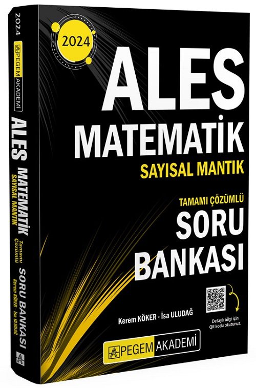 Pegem 2024 ALES Matematik Sayısal Mantık Soru Bankası Çözümlü Pegem Akademi Yayınları