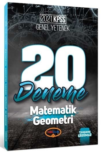 SÜPER FİYAT Yediiklim 2021 KPSS Matematik-Geometri 20 Deneme Çözümlü Yediiklim Yayınları