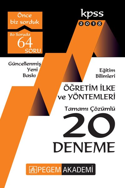 Pegem 2018 KPSS Öğretim İlke ve Yöntemleri 20 Deneme Çözümlü Pegem Akademi Yayınları