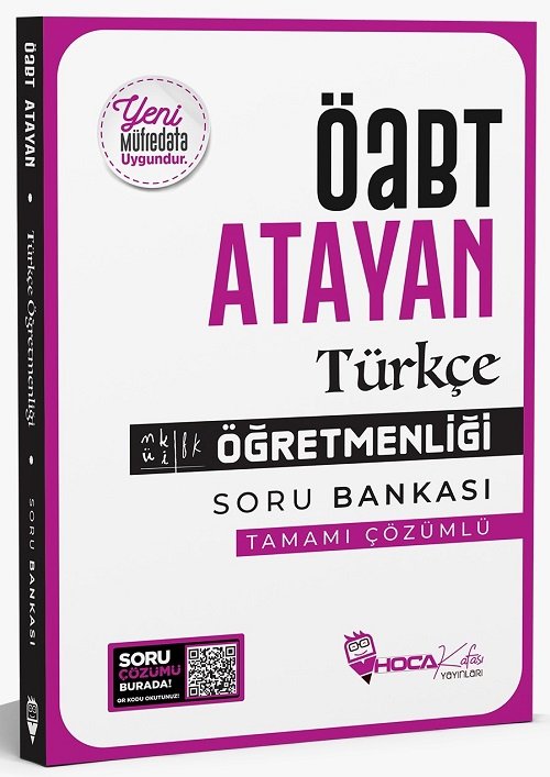Hoca Kafası ÖABT Türkçe Öğretmenliği Atayan Soru Bankası Çözümlü Hoca Kafası Yayınları