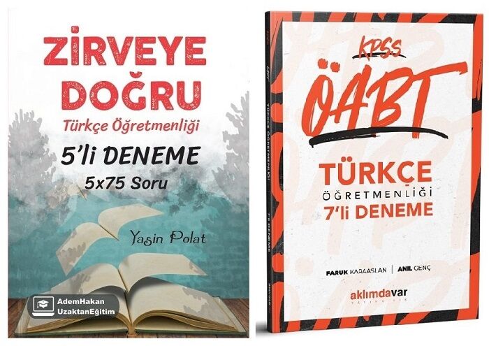 SÜPER FİYAT Adem Hakan + Aklımdavar ÖABT Türkçe 5+7 Deneme 2 li Set - Yasin Polat Adem Hakan + Aklımdavar Yayıncılık