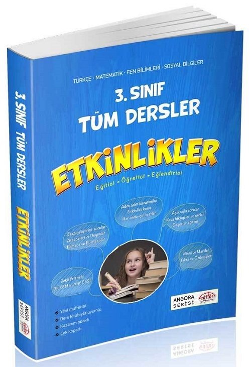 SÜPER FİYAT Editör 3. Sınıf Tüm Dersler Etkinlikler Kitabı Angora Serisi Editör Yayınları