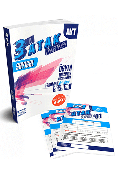 Fragman YKS AYT Sayısal 3 lü Atak Denemeleri Fragman Yayınları
