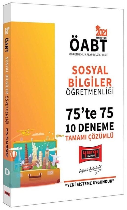 Yargı 2021 ÖABT Sosyal Bilgiler Öğretmenliği 75 te 75 10 Deneme Sınavı Çözümlü Yargı Yayınları