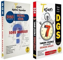 SÜPER FİYAT Tasarı DGS Sayısal Sözel Soru + 7 Deneme 2 li Set Tasarı Yayınları