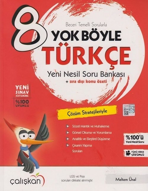 Çalışkan 8. Sınıf Türkçe Yok Böyle Soru Bankası Çalışkan Yayınları