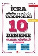 Akfon 2022 İcra Müdür ve Müdür Yardımcılığı 10 Deneme Çözümlü Akfon Yayınları