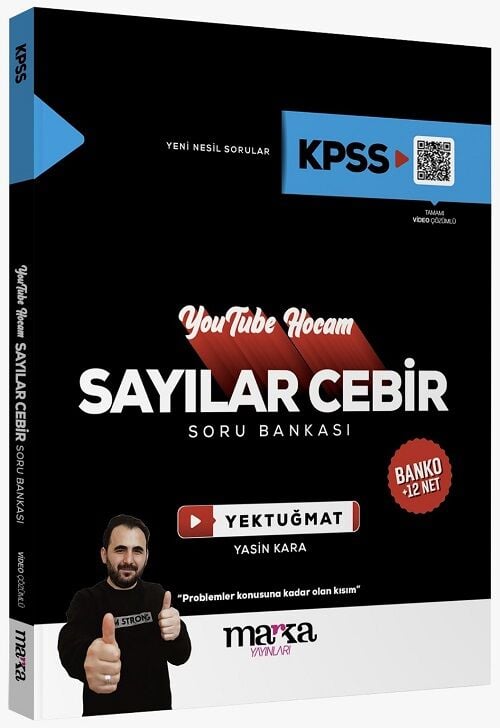 Marka 2024 KPSS Sayısal Cebir Youtube Hocam Soru Bankası Video Çözümlü Marka Yayınları