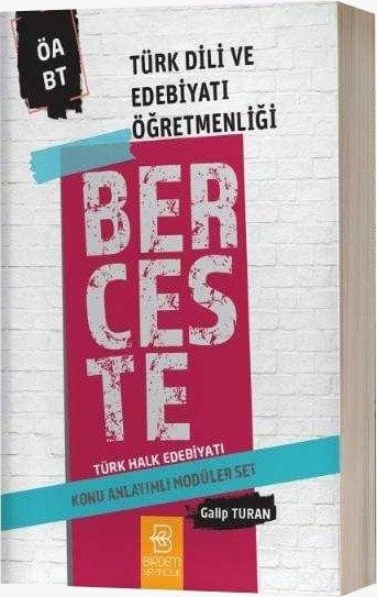 Birdem ÖABT Türk Dili ve Edebiyatı Öğretmenliği Türk Halk Edebiyatı BERCESTE Konu Anlatımlı Birdem Yayıncılık
