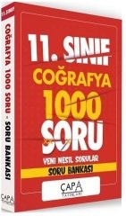 Çapa 11. Sınıf Coğrafya Soru Bankası 1000 Soru Çapa Yayınları