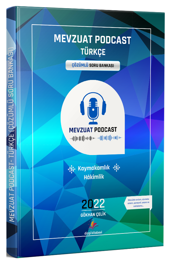 Dizgi Kitap 2022 Kaymakamlık Hakimlik Mevzuat Podcast Türkçe Soru Bankası Çözümlü - Gökhan Çelik Dizgi Kitap