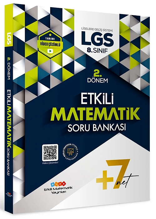 Etkili Matematik 8. Sınıf LGS Matematik 2. Dönem Soru Bankası Etkili Matematik Yayınları