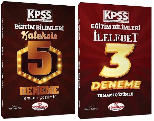 Yönerge KPSS Eğitim Bilimleri Kateksis İlelebet 5+3 Deneme 2 li Set Yönerge Yayınları