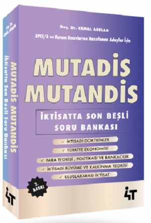 4T Yayınları KPSS MUTADİS MUTANDİS İktisatta Son Beşli Soru Bankası - Cemal Arslan 2. Baskı 4T Yayınları