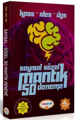 Yediiklim KPSS ALES DGS Sayısal Sözel Mantık 50 Deneme Çözümlü Yediiklim Yayınları
