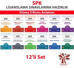 Akademi SPK Düzey-3 Konu Anlatımı 12 li Set Akademi Consulting Yayınları