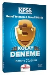 Yönerge KPSS Genel Yetenek Genel Kültür Kolay 3 Deneme Çözümlü Yönerge Yayınları