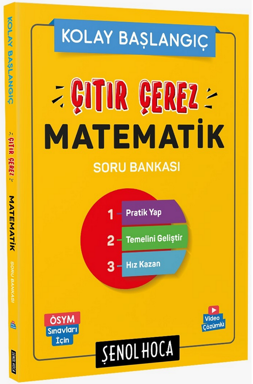 Şenol Hoca YKS TYT Çıtır Çerez Matematik Soru Bankası Şenol Hoca Yayınları