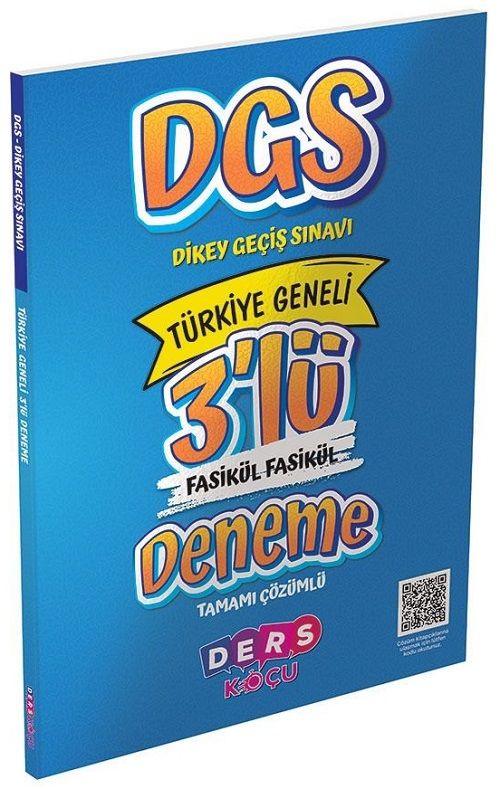 Ders Koçu DGS Türkiye Geneli 3 Deneme Çözümlü Ders Koçu Yayınları
