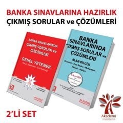 Akademi Banka Sınavlarında Çıkmış Sorular ve Çözümleri 2 li Set Akademi Consulting Yayınları