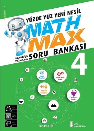 Ata Yayıncılık 4. Sınıf Matematik Math Max Soru Bankası Ata Yayıncılık