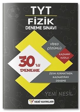 Veri Yayınları YKS TYT Fizik 30 Deneme Video Çözümlü Veri Yayınları